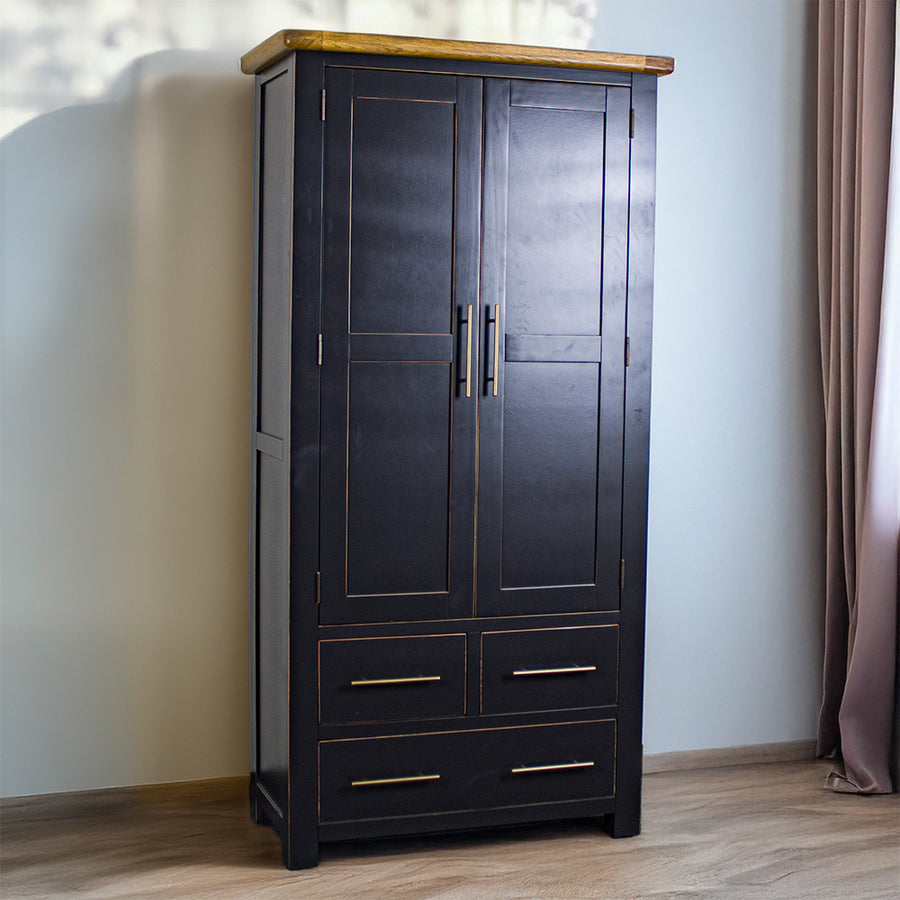 The front of the Cascais Oak-top Kitchen Cabinet.