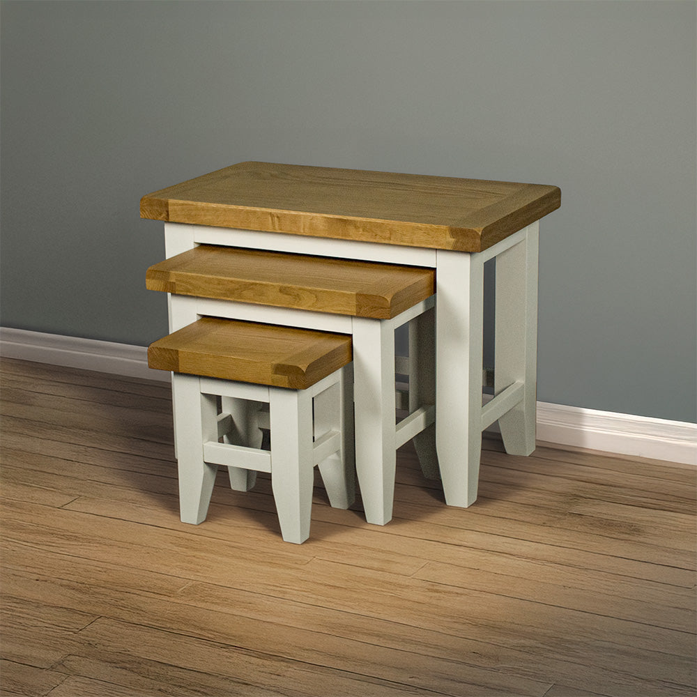 Tasmania Oak Top Nesting Tables