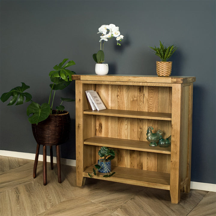 Yes Low Oak Bookcase
