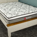 A closer shot of the Alton Double Bed + Euro Top Pocket Spring Mattress Combo, showing the footboard.