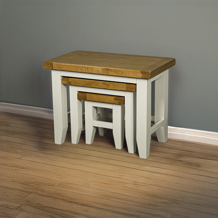 Tasmania Oak Top Nesting Tables