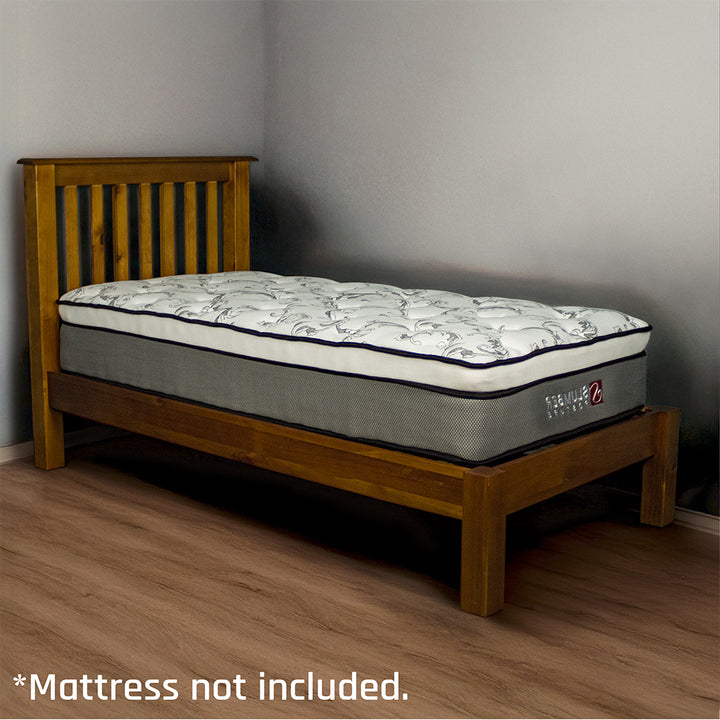 Trent King Single Size NZ Pine Slat Bed Frame