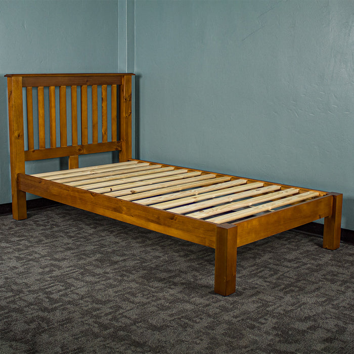 Trent King Single Size NZ Pine Slat Bed Frame
