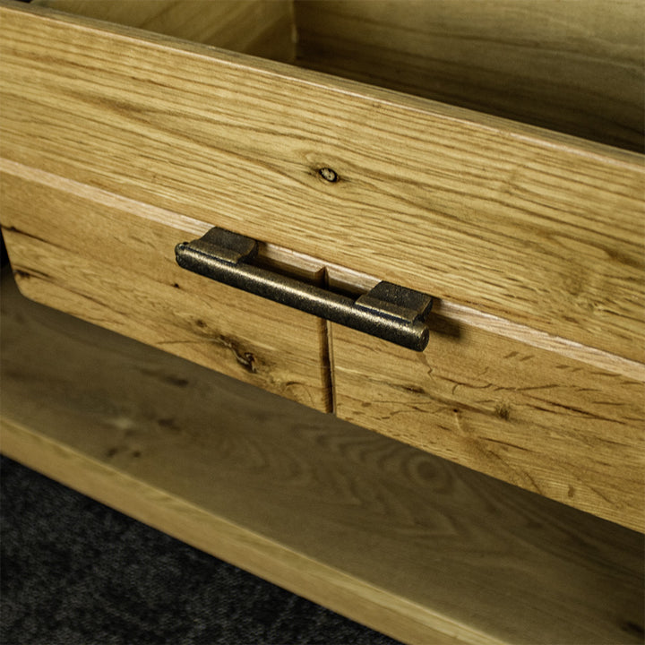 Camden 2 Drawer Oak Hall Table