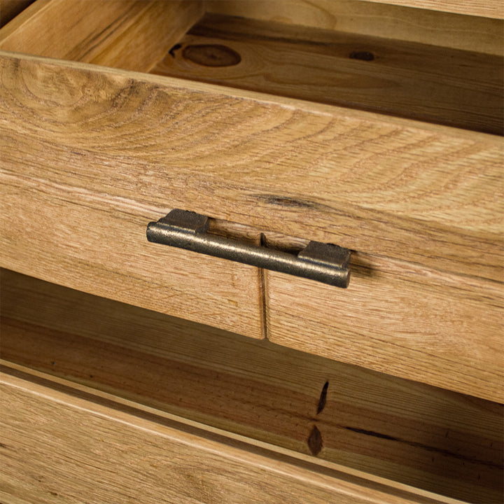 Camden 4 Drawer White Oak Lowboy