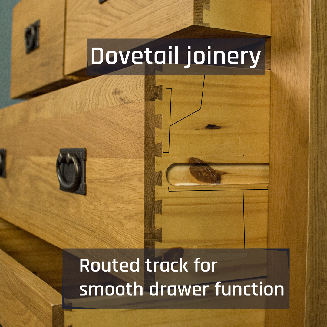 Queensland Five Drawer Tallboy