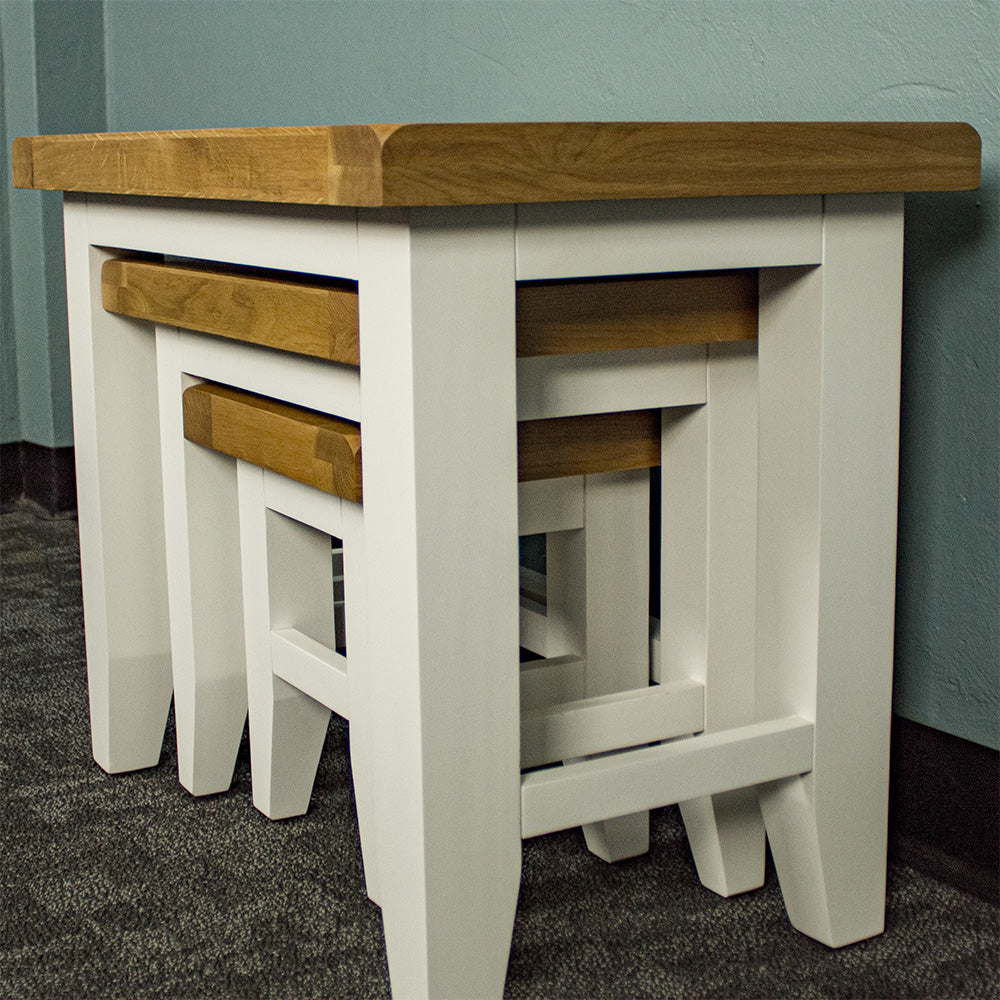 Tasmania Oak Top Nesting Tables