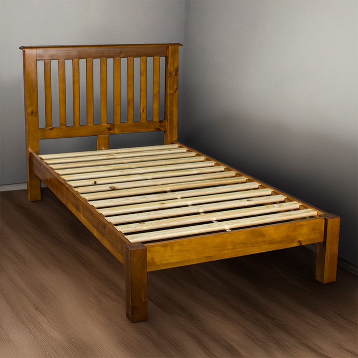 Trent King Single Size NZ Pine Slat Bed Frame