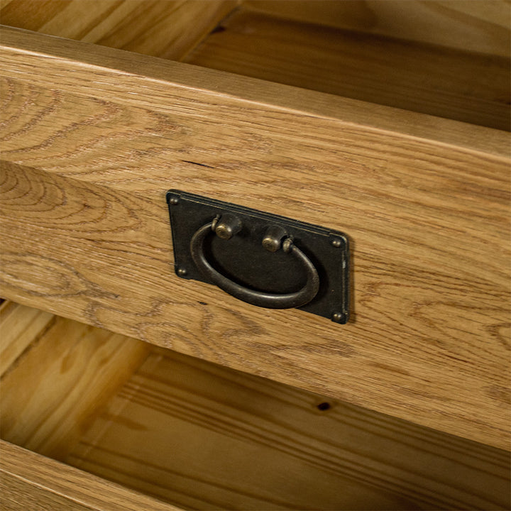 Yes 9 Drawer Oak Lowboy