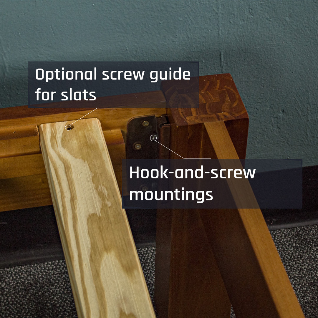 Trent King Single Size NZ Pine Slat Bed Frame