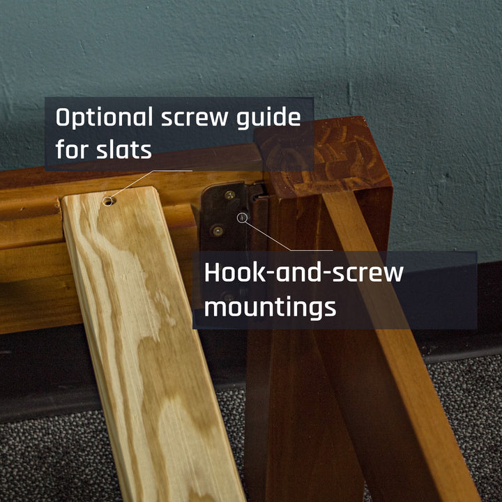 Trent King Single Size NZ Pine Slat Bed Frame