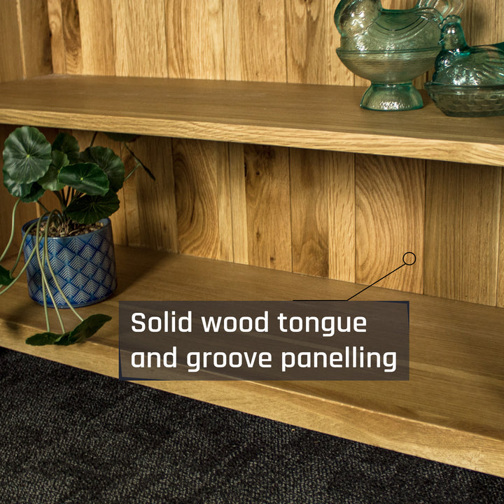 Yes Low Oak Bookcase