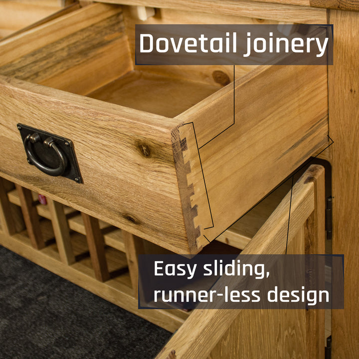 Vienna Oak Medium Wine Buffet