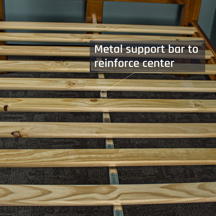 Trent King Single Size NZ Pine Slat Bed Frame