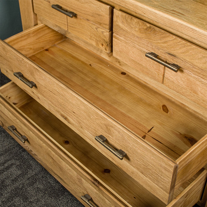 Camden 4 Drawer White Oak Lowboy
