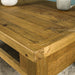 Close up of the top of the Ventura Recycled Pine Coffee Table