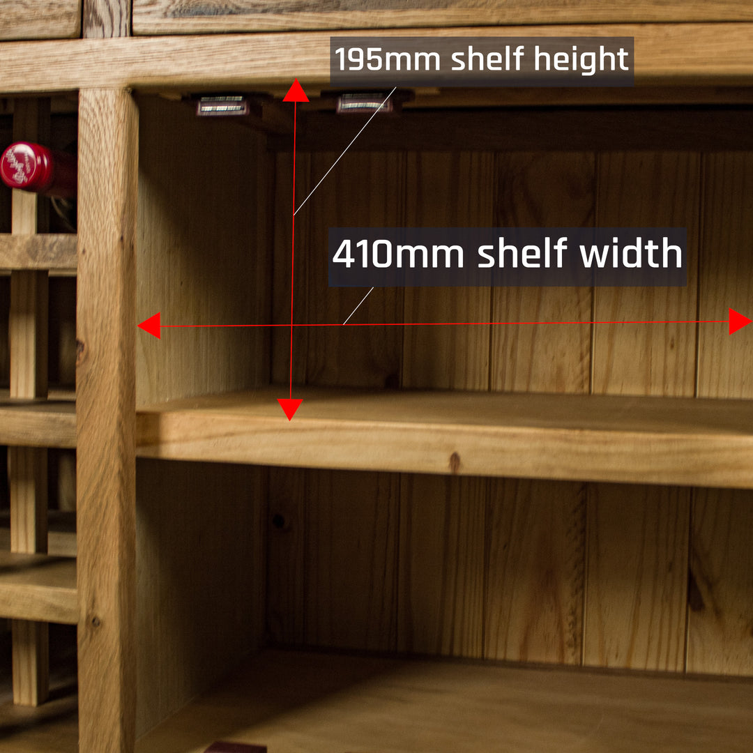 Vienna Oak Medium Wine Buffet