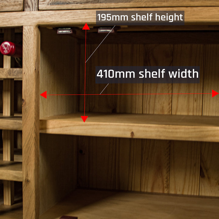 Vienna Oak Medium Wine Buffet