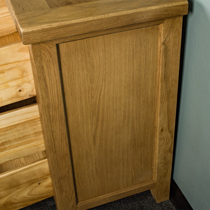 Yes 9 Drawer Oak Lowboy