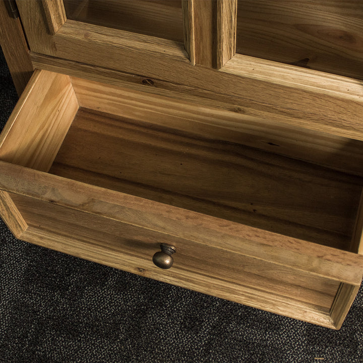 Versailles Large Oak Display Cabinet