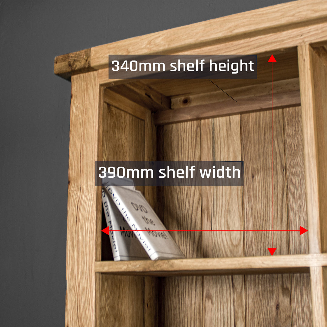 Vancouver Value Large Oak Bookcase