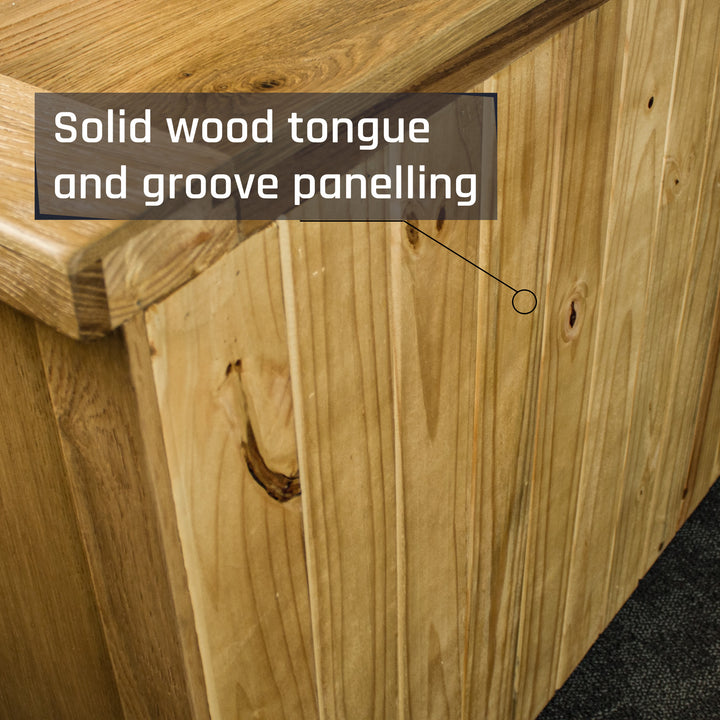 Yes 9 Drawer Oak Lowboy