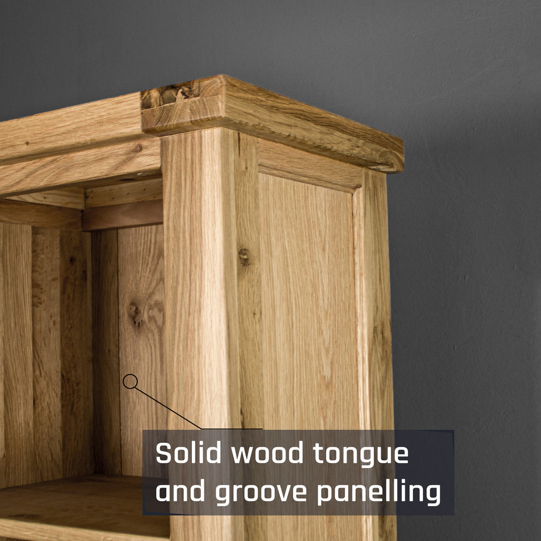Vancouver Value Large Oak Bookcase