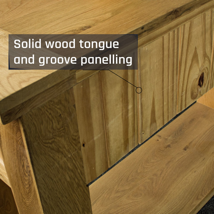 Camden 2 Drawer Oak Hall Table