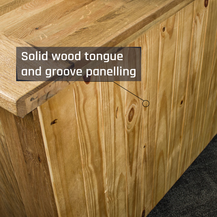 Camden 4 Drawer White Oak Lowboy