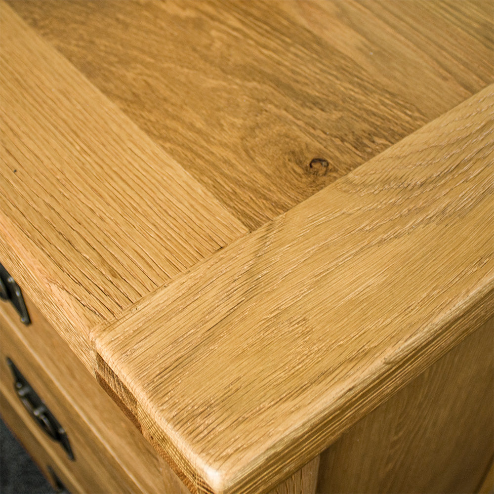 Yes 9 Drawer Oak Lowboy