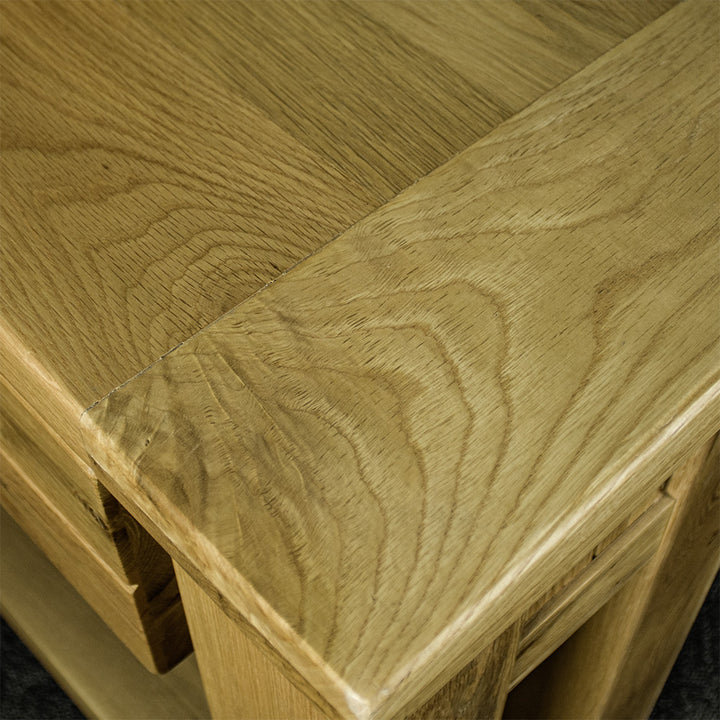 Camden 2 Drawer Oak Hall Table