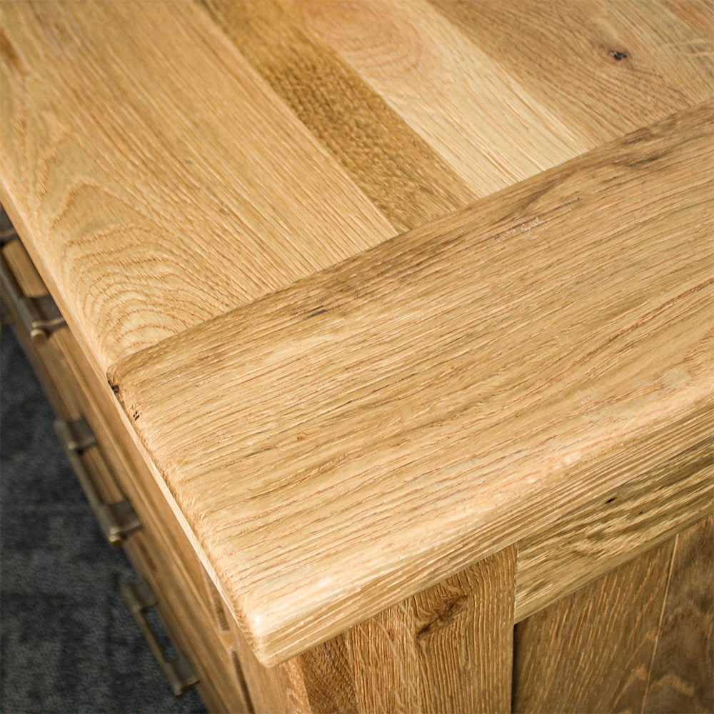 Camden 4 Drawer White Oak Lowboy