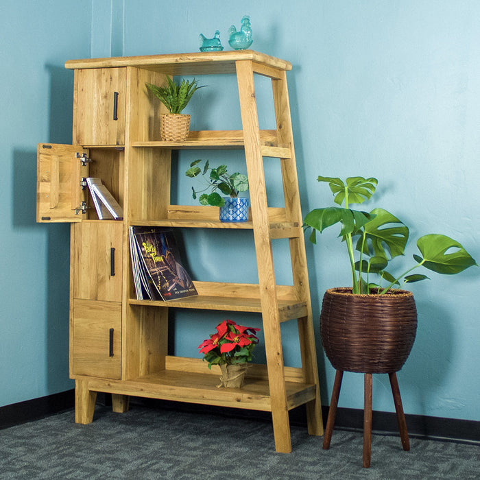 Oscar Oak Display Cabinet / Bookcase