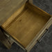 A top down view of the Vancouver 3 Drawer Bedside Cabinet's drawers.