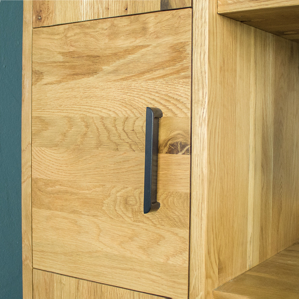 Oscar Oak Display Cabinet / Bookcase