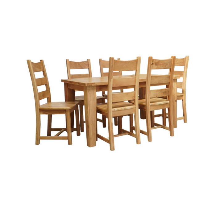 Vienna 7 Piece Oak Dining Suite