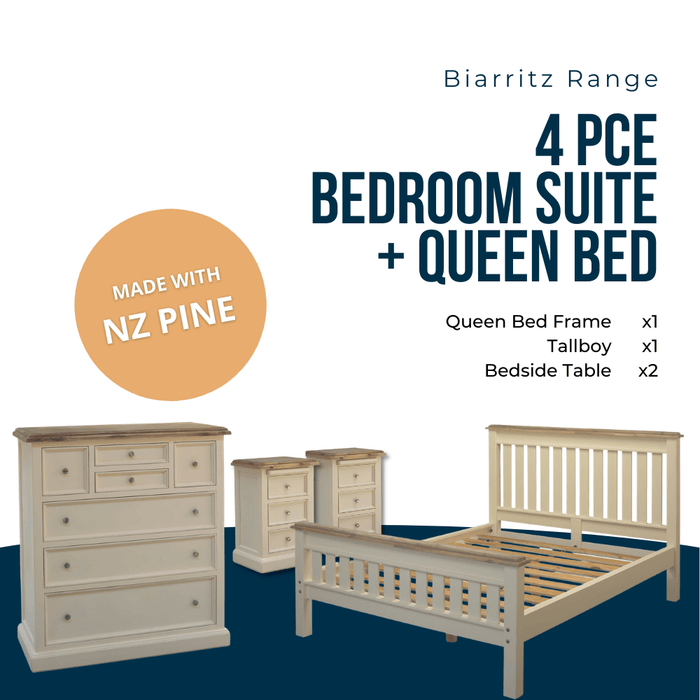 BRZ-QBTB2BST Biarritz 4 Piece Queen Bedroom Suite Default