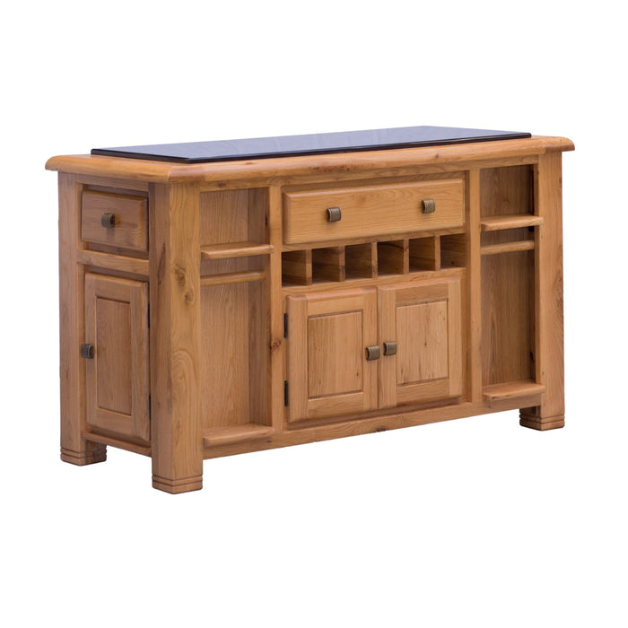 DWO-LGT051 Danube Large Granite Top Oak Kitchen Island Default