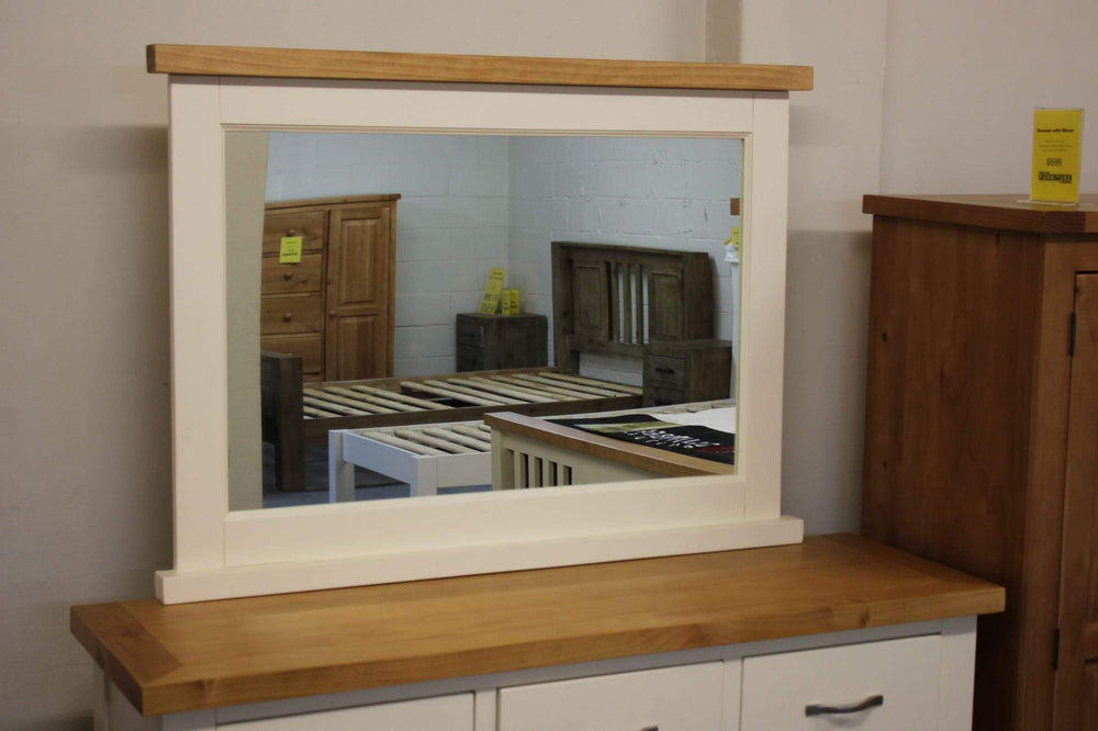 FLT-DRFM Felixstowe 7 Drawer Pine Dresser & Mirror Default