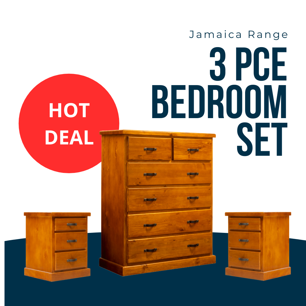Jamaica 3 Piece Bedroom Set Mainland Furniture NZ