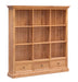 VS-3DBC012 Versailles Large Oak Bookcase with 3 Drawers Default
