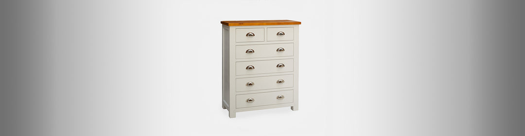 Montreal Tallboy with 5 Drawers - Mainland Furniture
