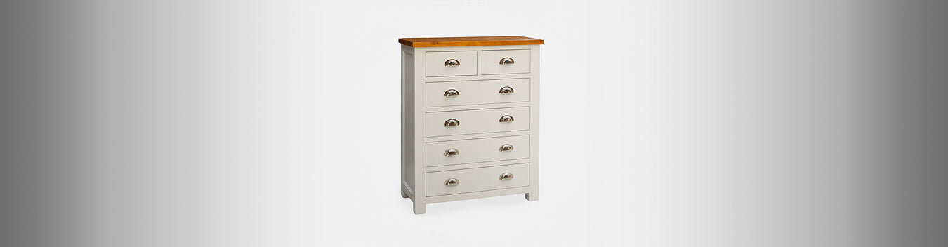 Montreal Tallboy with 5 Drawers - Mainland Furniture