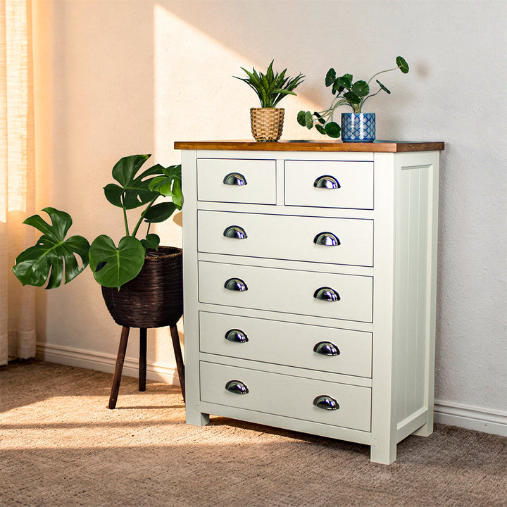 Alton 6 Drawer NZ Pine Tallboy