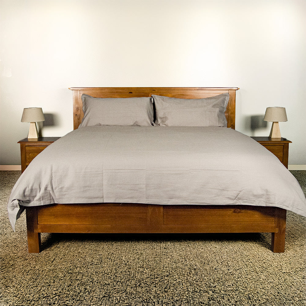 Alton Rimu-Stained NZ Pine King Bed Frame