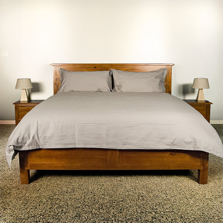 Alton Rimu-Stained NZ Pine King Bed Frame