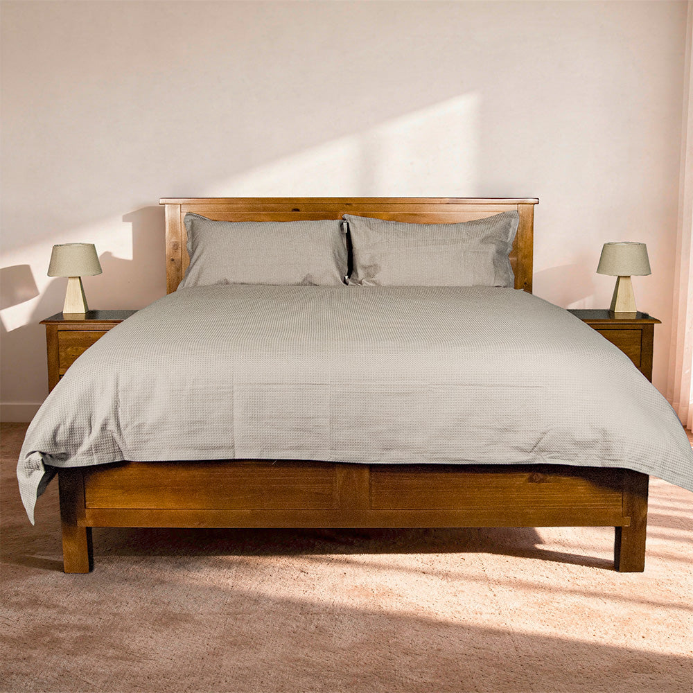 Alton Rimu-Stained NZ Pine King Bed Frame