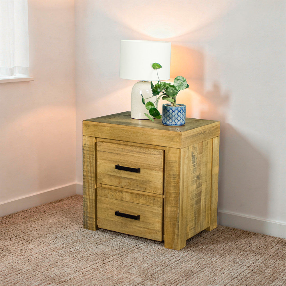 Amarillo Two Drawer Bedside