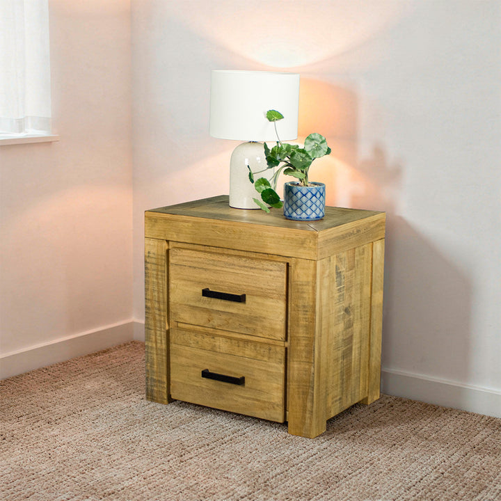 Amarillo Two Drawer Bedside