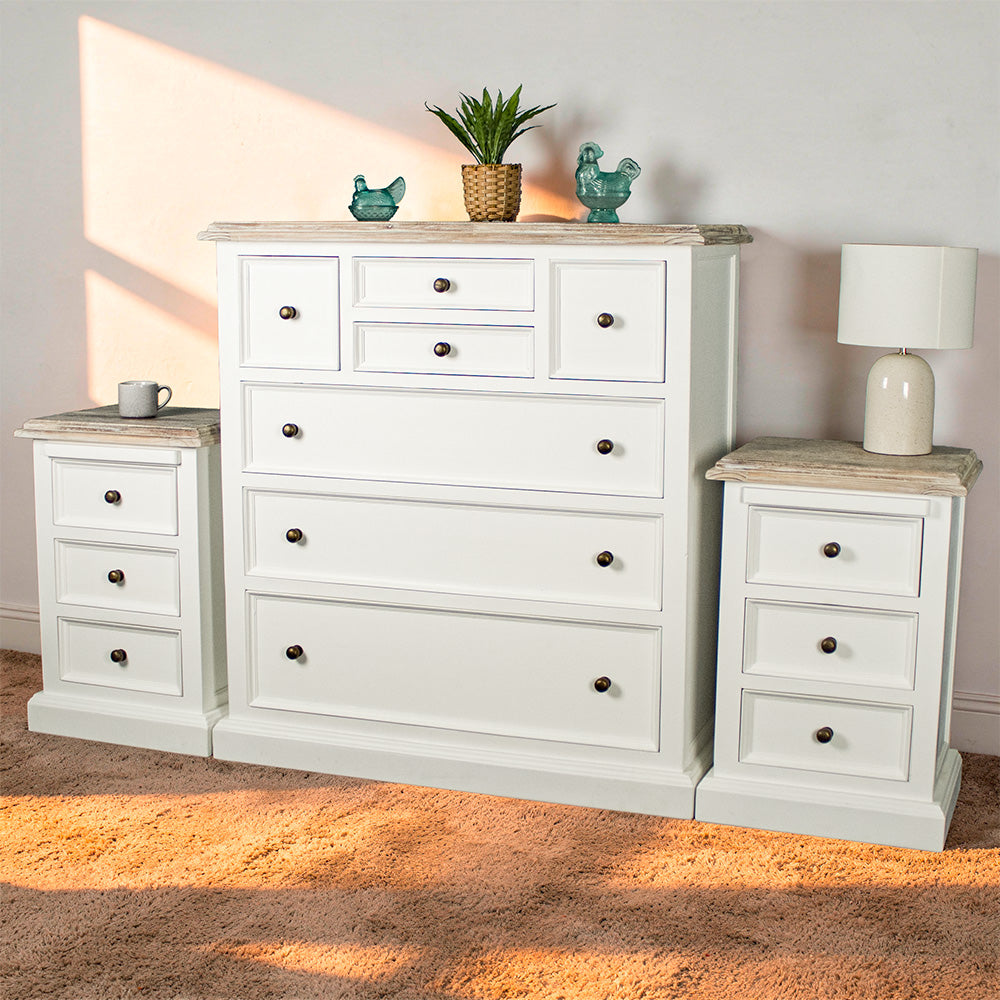 Biarritz 3 Piece Bedroom Suite With Tallboy